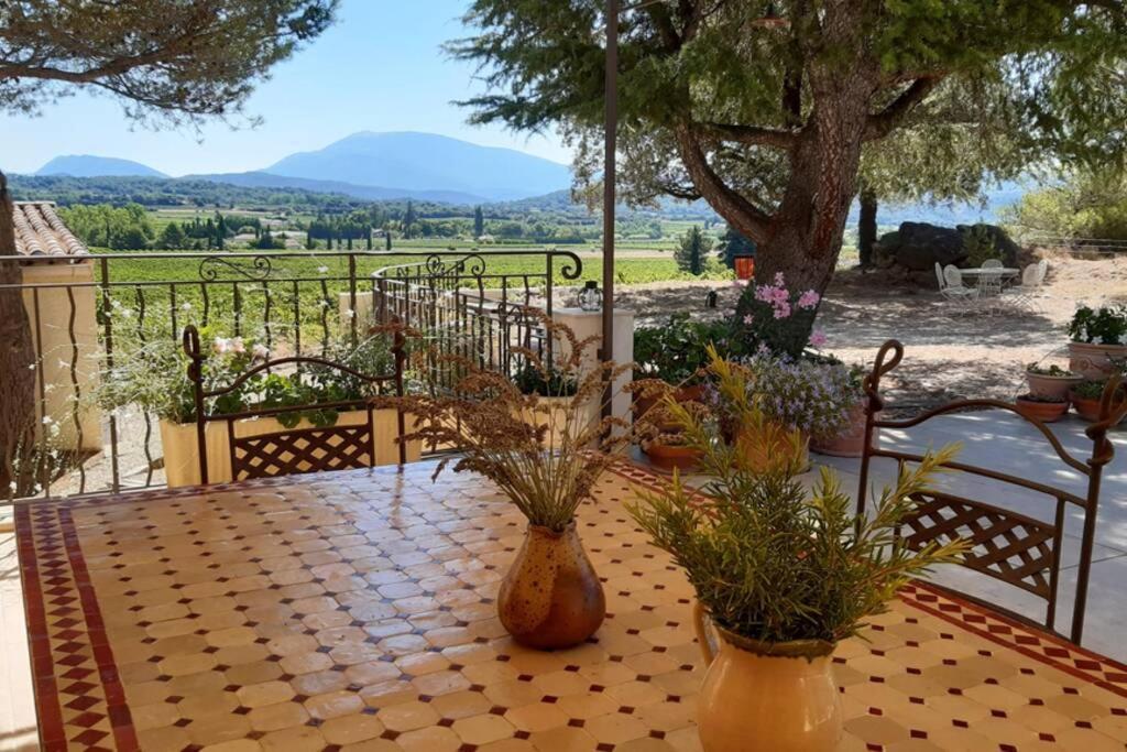 Le Clos Des Pins, Vue Mont Ventoux Roaix Buitenkant foto
