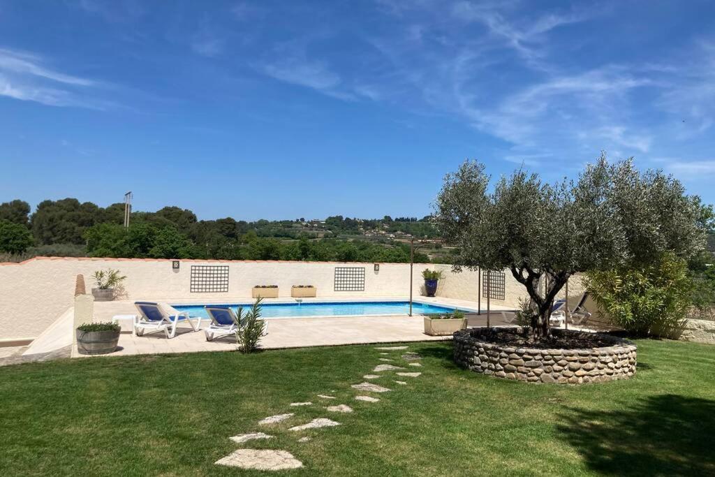 Le Clos Des Pins, Vue Mont Ventoux Roaix Buitenkant foto