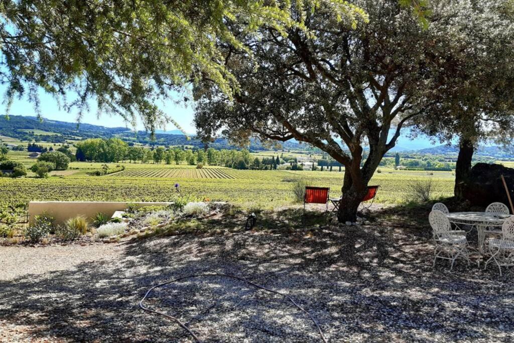 Le Clos Des Pins, Vue Mont Ventoux Roaix Buitenkant foto